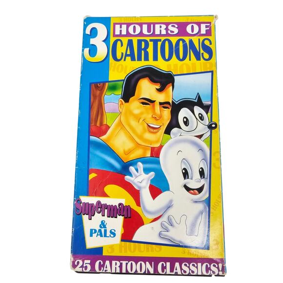 Vintage 3 Hours of Cartoons: Superman & Pals 25 Cartoon Classics 90's Nostalgia - Picture 1 of 5